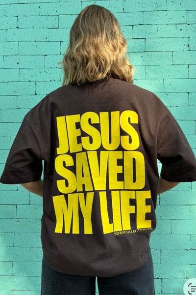 Foto Jesus Saved My Life Marrom