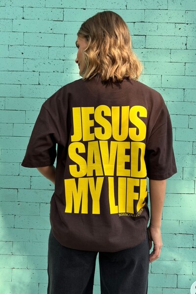FotoJesus Saved My Life Marrom