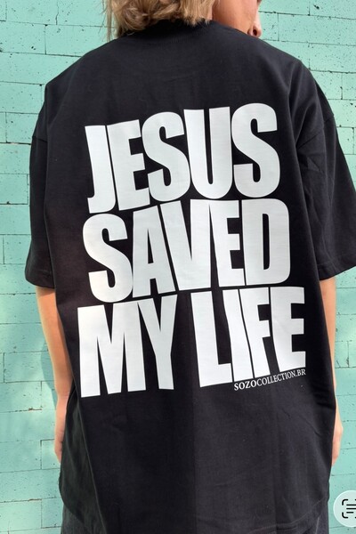 Foto Jesus Saved My Life Preta