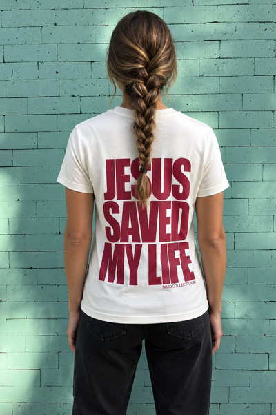 Foto Jesus Saved My Life Offwhite