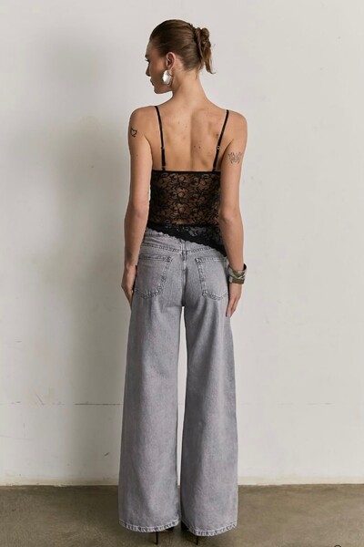 FotoCalça Wide Leg Cinza