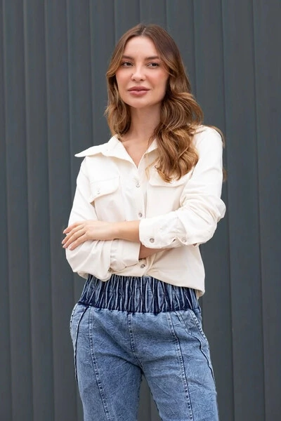 Foto Calça na malha jeans Stone Larissa