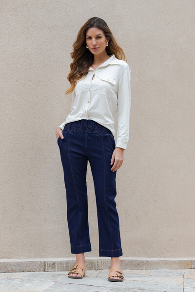 Foto Calça Larissa Jeans Escuro