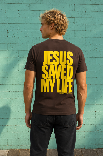 Foto Jesus Saved My Life Marrom