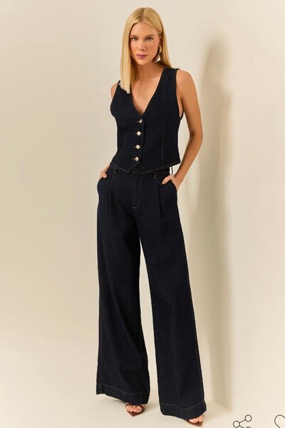 Foto Calça Alfaiataria Jeans