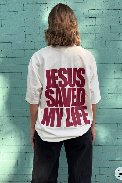 FotoJesus Saved My Life Offwhite