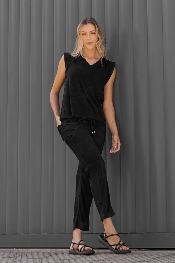 Conjunto malha atoalhada Laila