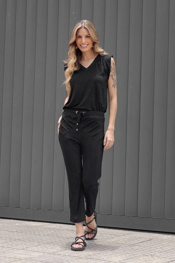 Conjunto malha atoalhada Laila