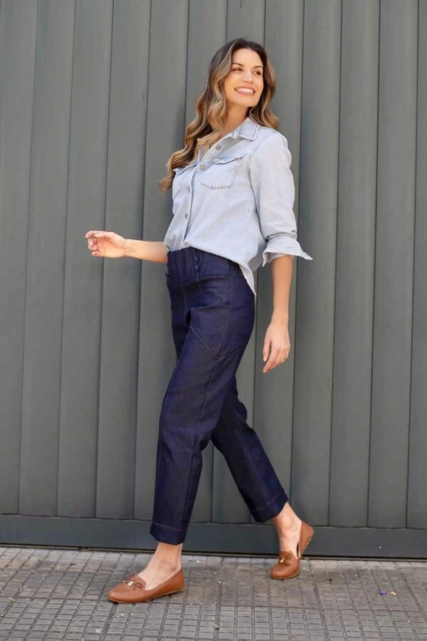 Calça malha jeans Rafa