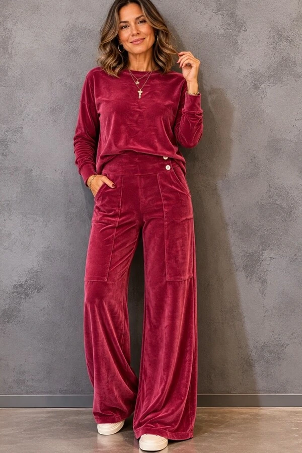 Conjunto malha plush Renata