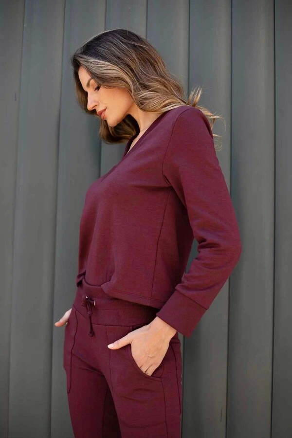 Conjunto malha moletom Gika