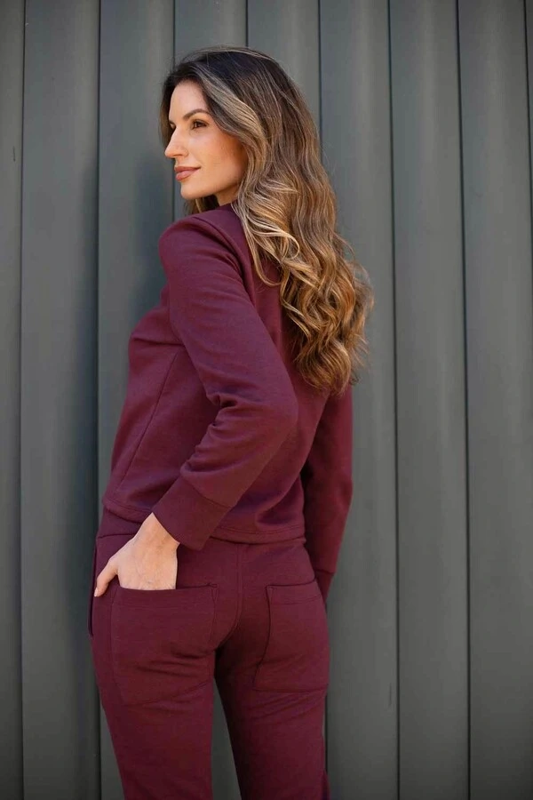 Conjunto malha moletom Gika