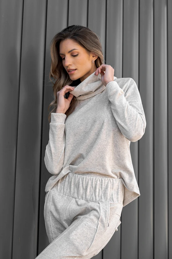 Conjunto na malha plush Maria