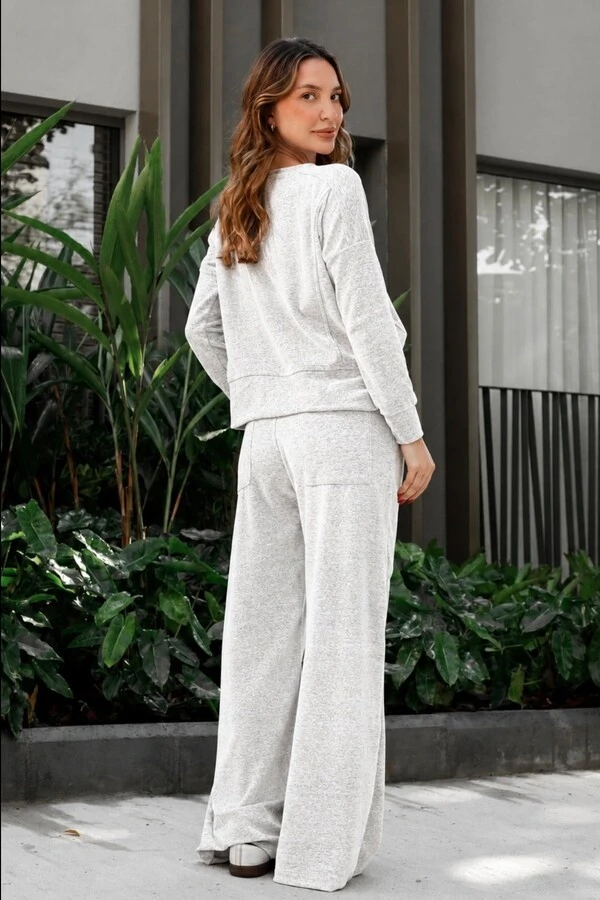 Conjunto malha plush Renata