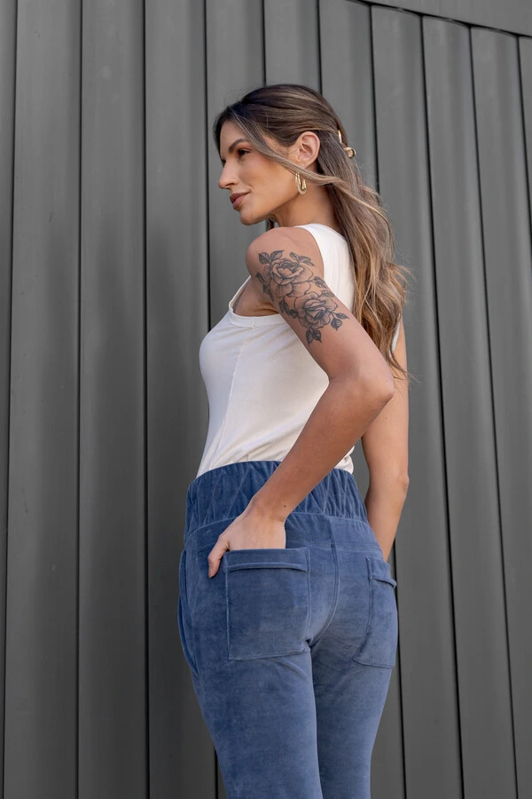 Calça na malha Plush Anita