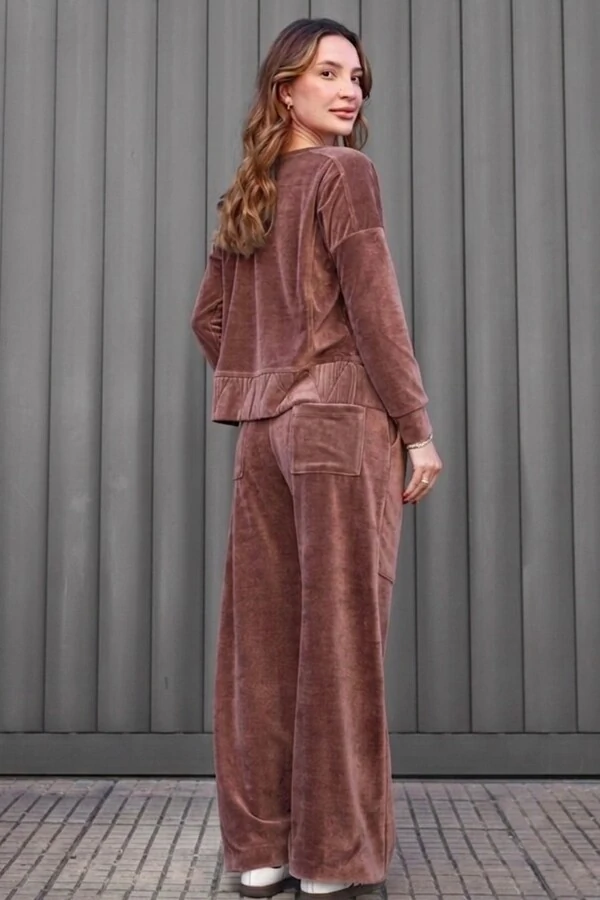 Conjunto malha plush Renata