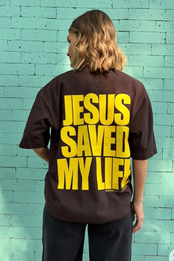 Jesus Saved My Life Marrom