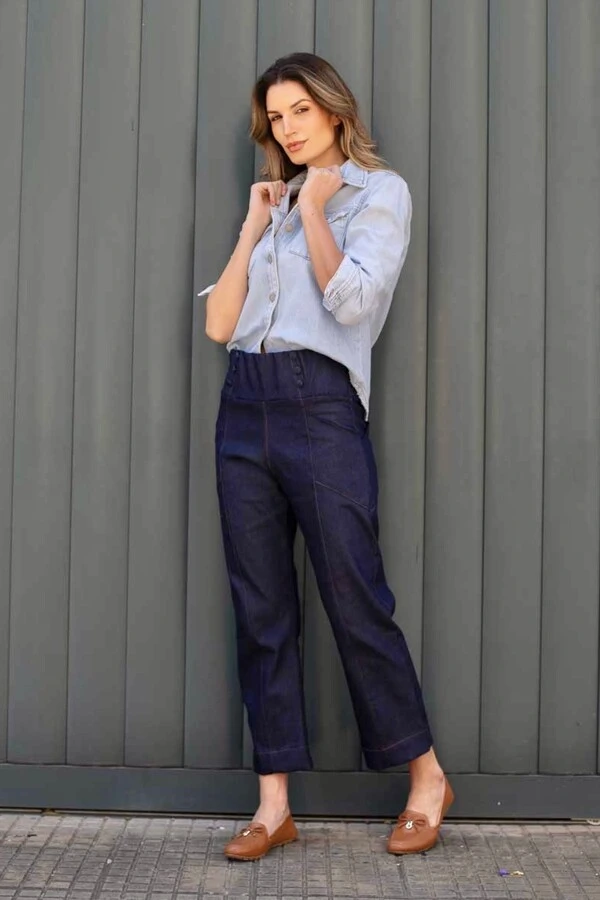 Calça malha jeans Rafa