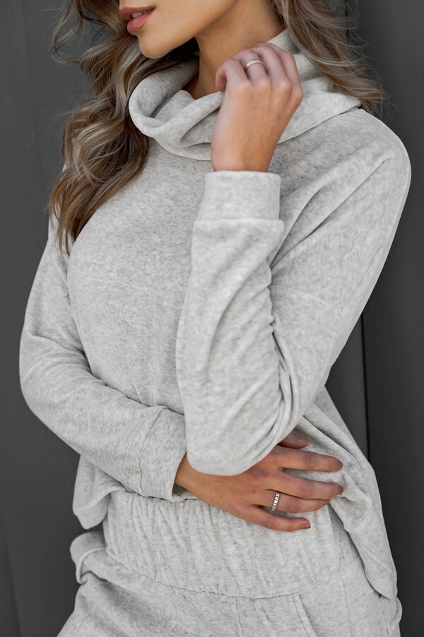 Conjunto na malha plush Maria