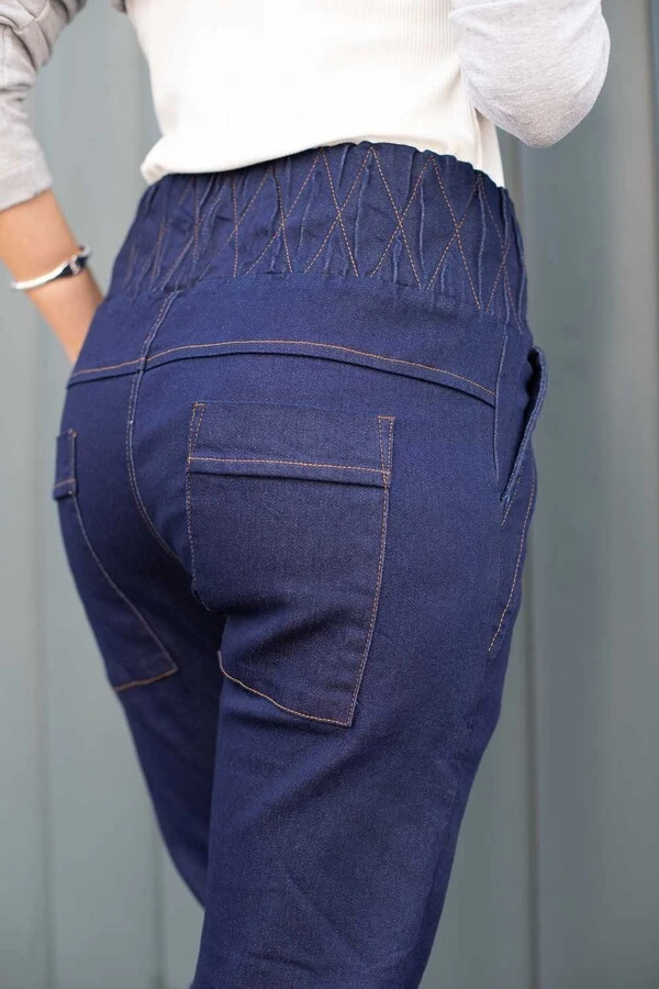 Calça malha jeans escuro Larissa