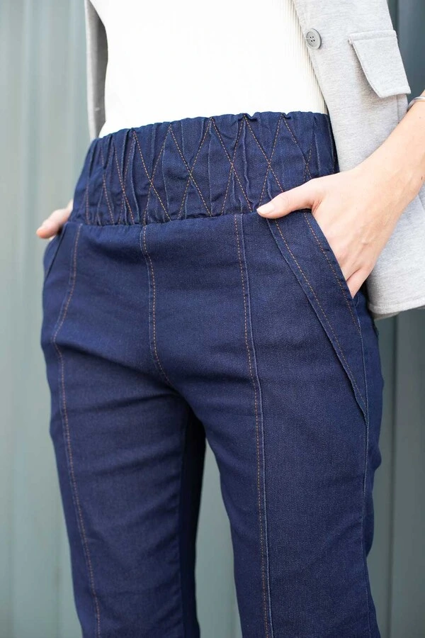 Calça malha jeans escuro Larissa