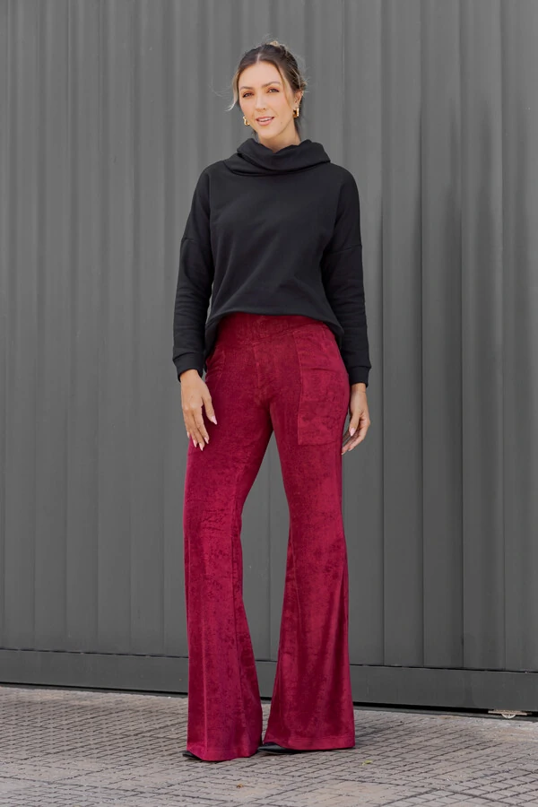 Calça malha atoalhada Luiza