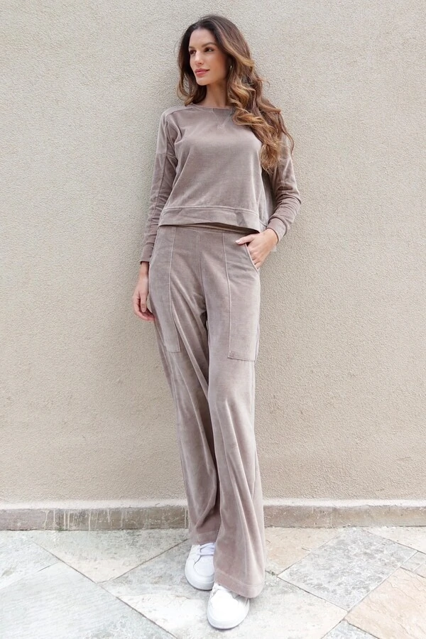 Conjunto malha plush Renata