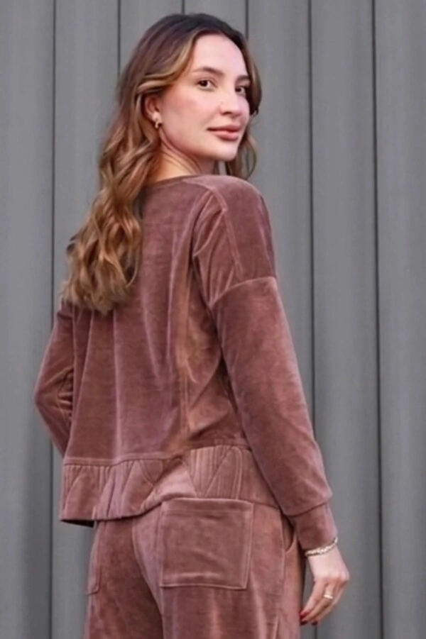 Conjunto malha plush Renata