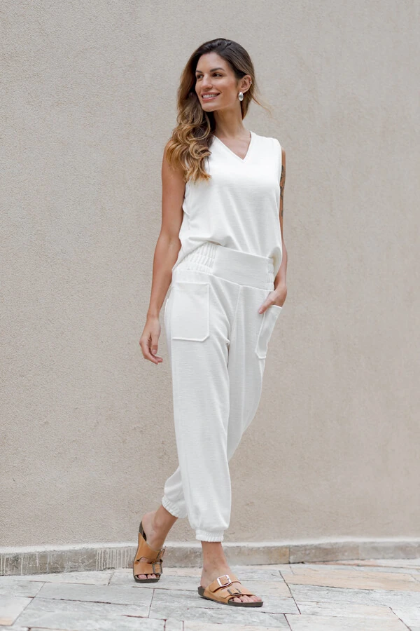 Conjunto malha flamê Cintia