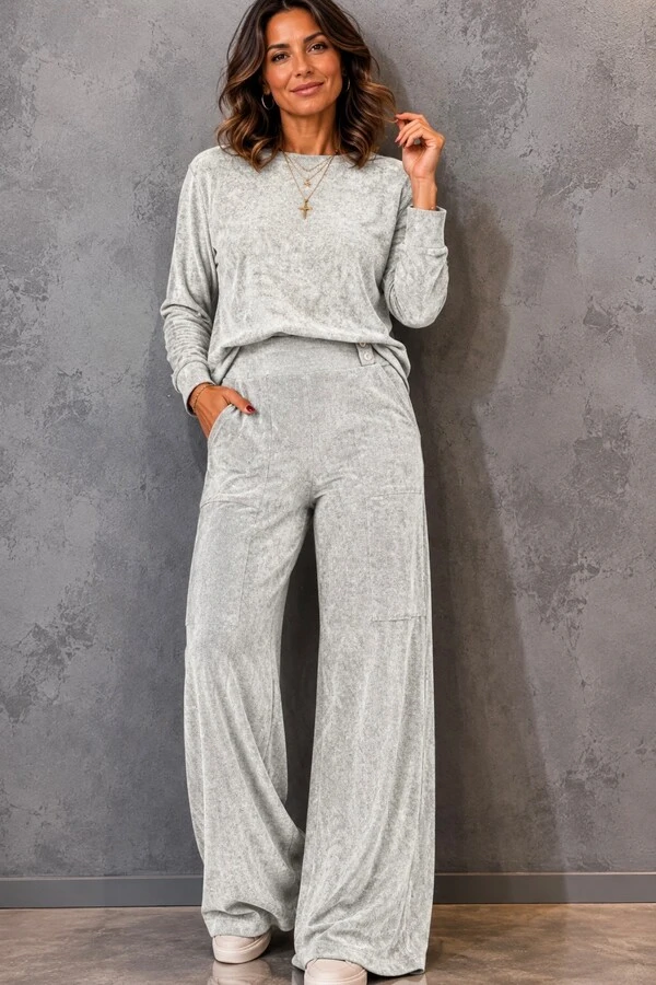 Conjunto malha plush Renata