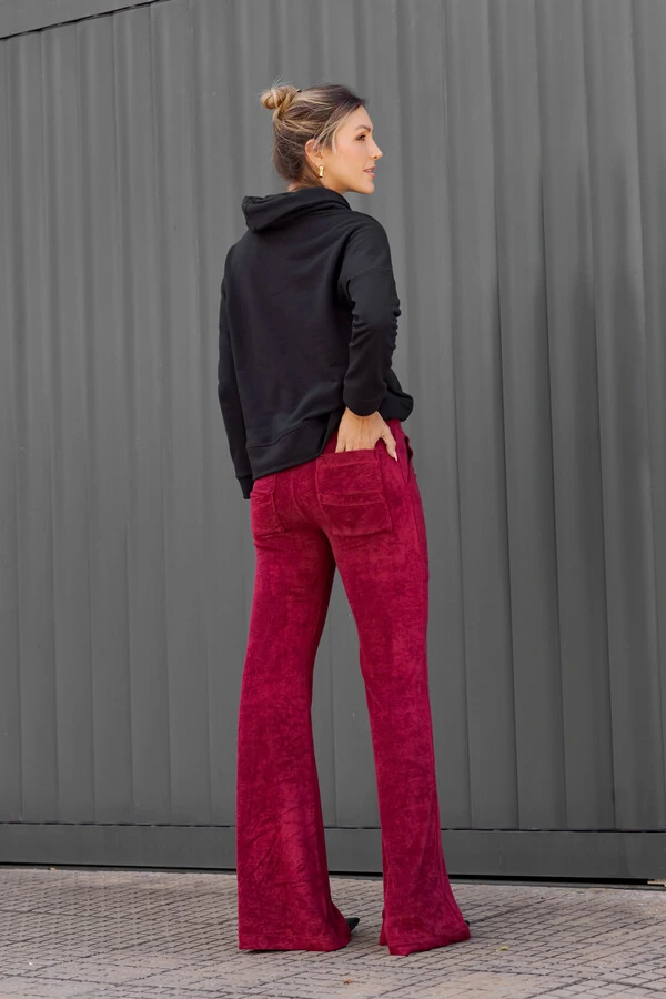 Calça malha atoalhada Luiza