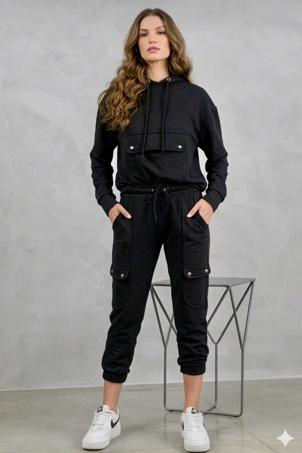 Conjunto malha moletom Rafaela