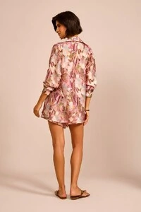Camisa Aflora Floral Pastel