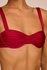 Top Biquíni Chantal Meia Taça Vermelho Divino
