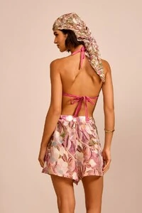 Shorts Timmi Curta Floral Pastel