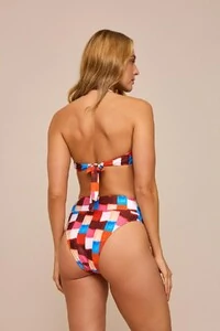 Biquíni Mamãe Cris Estampado Bandeirinhas