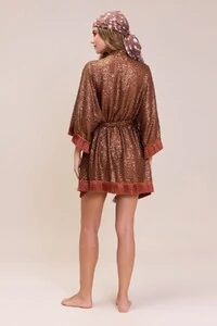 Kimono Ivy Marrom Cappuccino