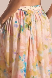 Saia Floral Pastel Marajo