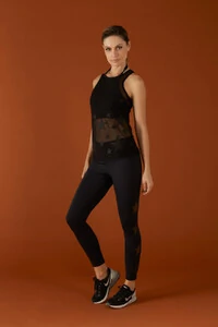Regata Alecrim Preto - Forro Liso