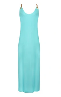 Vestido Celta Acqua - Forro Liso