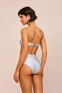 Top Biquíni Tobago Faixa Cinza Cromo