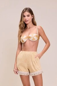 Shorts Mavie Bege Areia