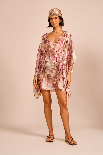 Foto Kaftan Stephanie Floral Pastel