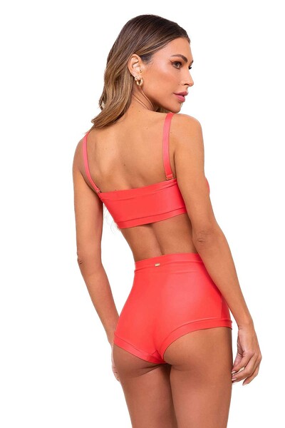 Conjunto Biquíni Pântano Vermelho Coral