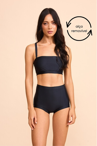 Foto Top Pântano Biquíni Preto