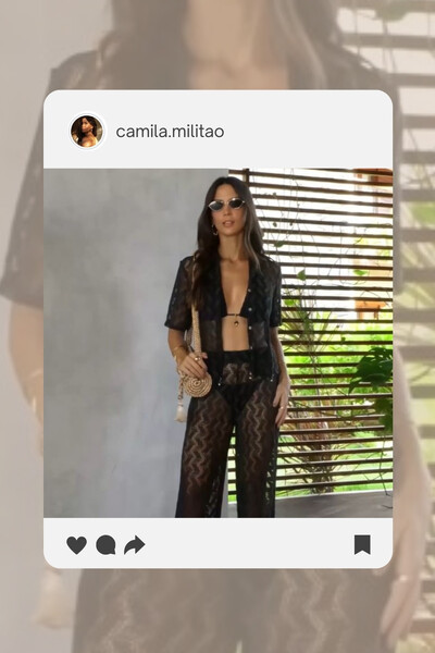 Look Camisa Frade + Calça Caieiras + Biquini Lana