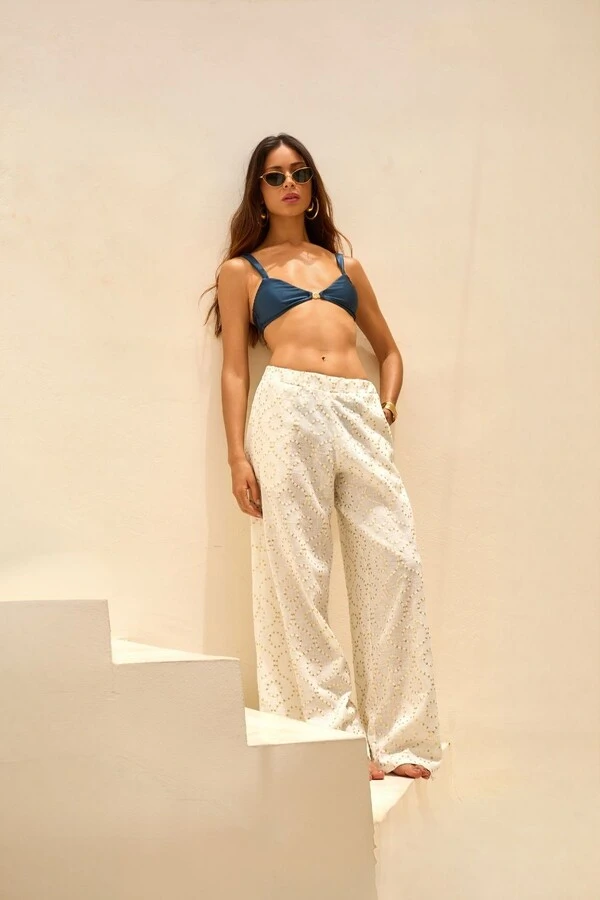 Conjunto Biquini Mykonos + Calça Caieiras