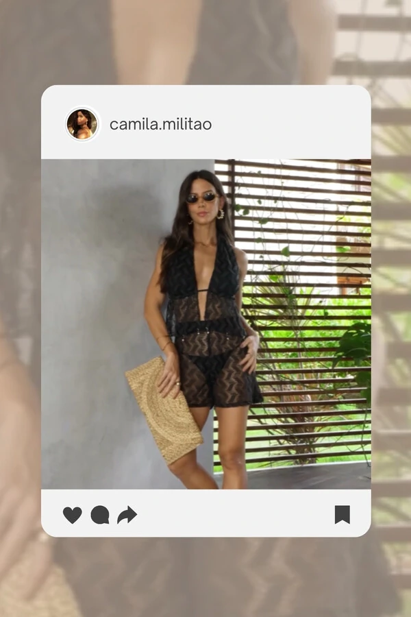 Look Top Helena + Shorts Valentina + Biquini Lana