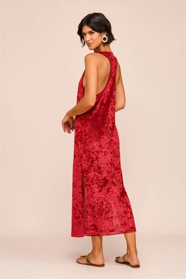 Vestido Artemis Midi Vermelho Divino