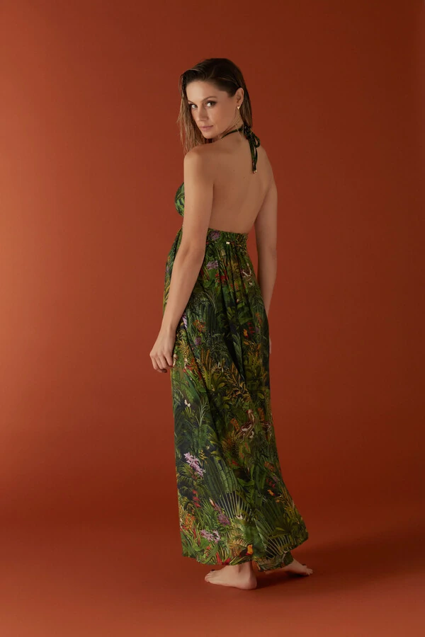Vestido Beatriz Antilope - Forro Liso